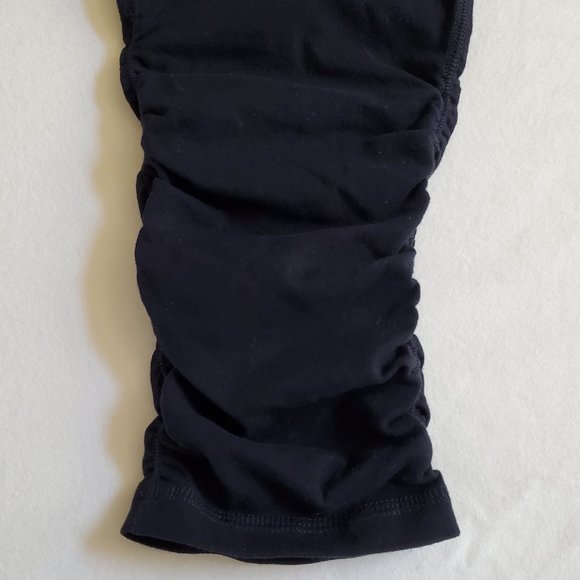 NWT Tek Gear Activewear Black Ruched Capri Leggings Pants Size Small - Picture 6 of 8